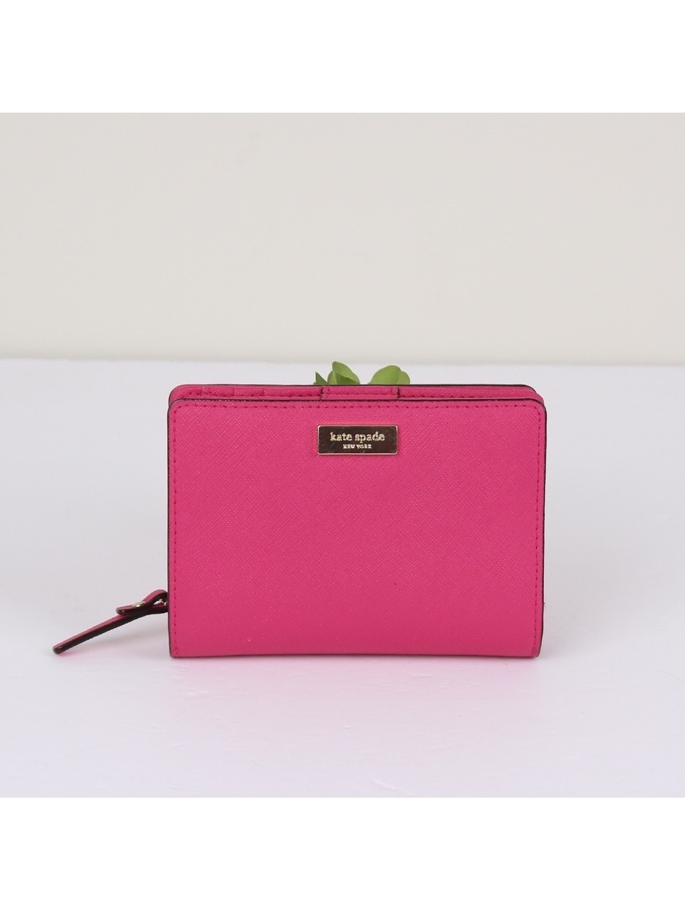 Kate Spade Newbury Lane Cara Wallet Pink Saffiano Leather WLRU1931 Bifold